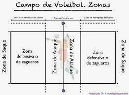 zonas de muestrario voleibol